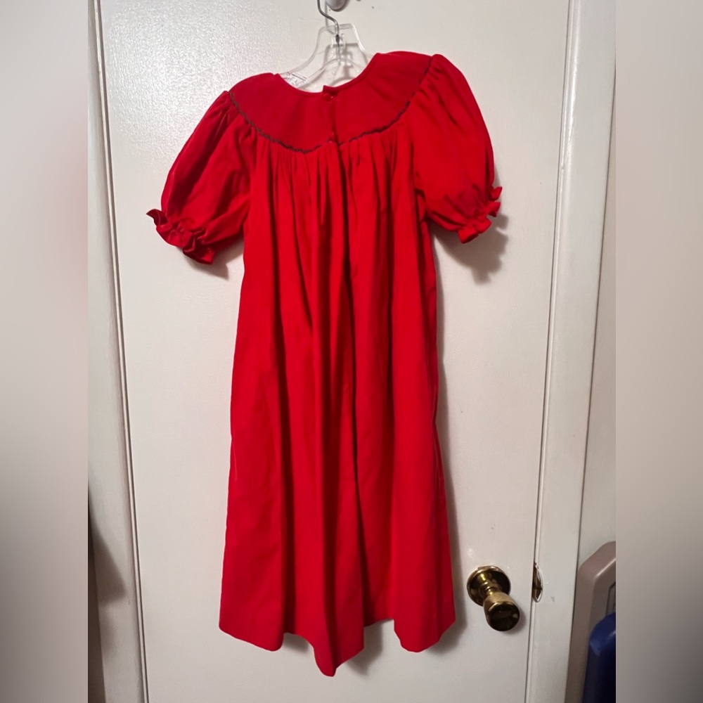 Mom&Me Kids Corduroy Christmas Dress - Picture 4 of 4
